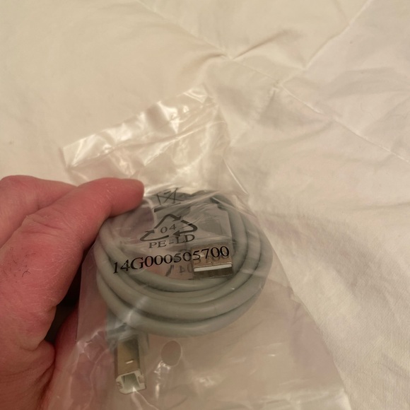 Generic Gray Printer Cable - Picture 3 of 3